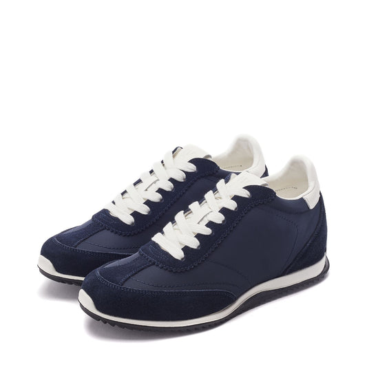 Akalia Navy Textile Trainers