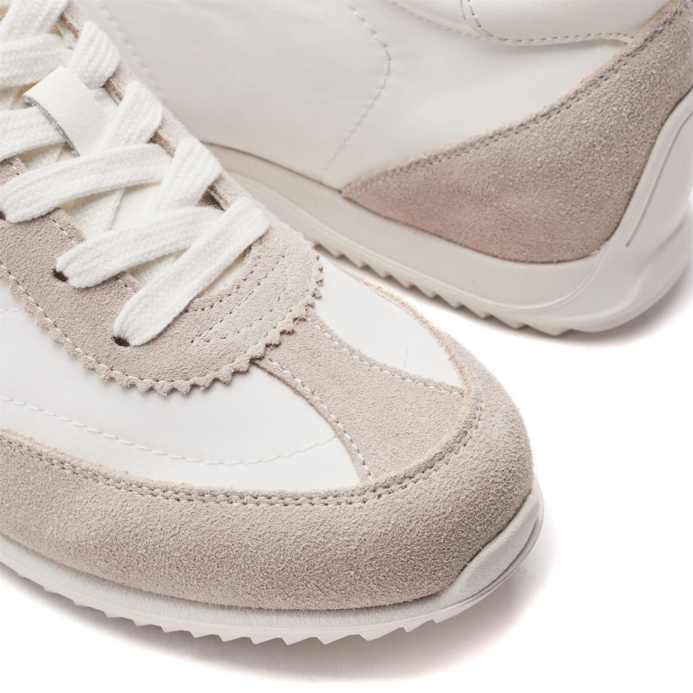 Akalia White Textile Trainers