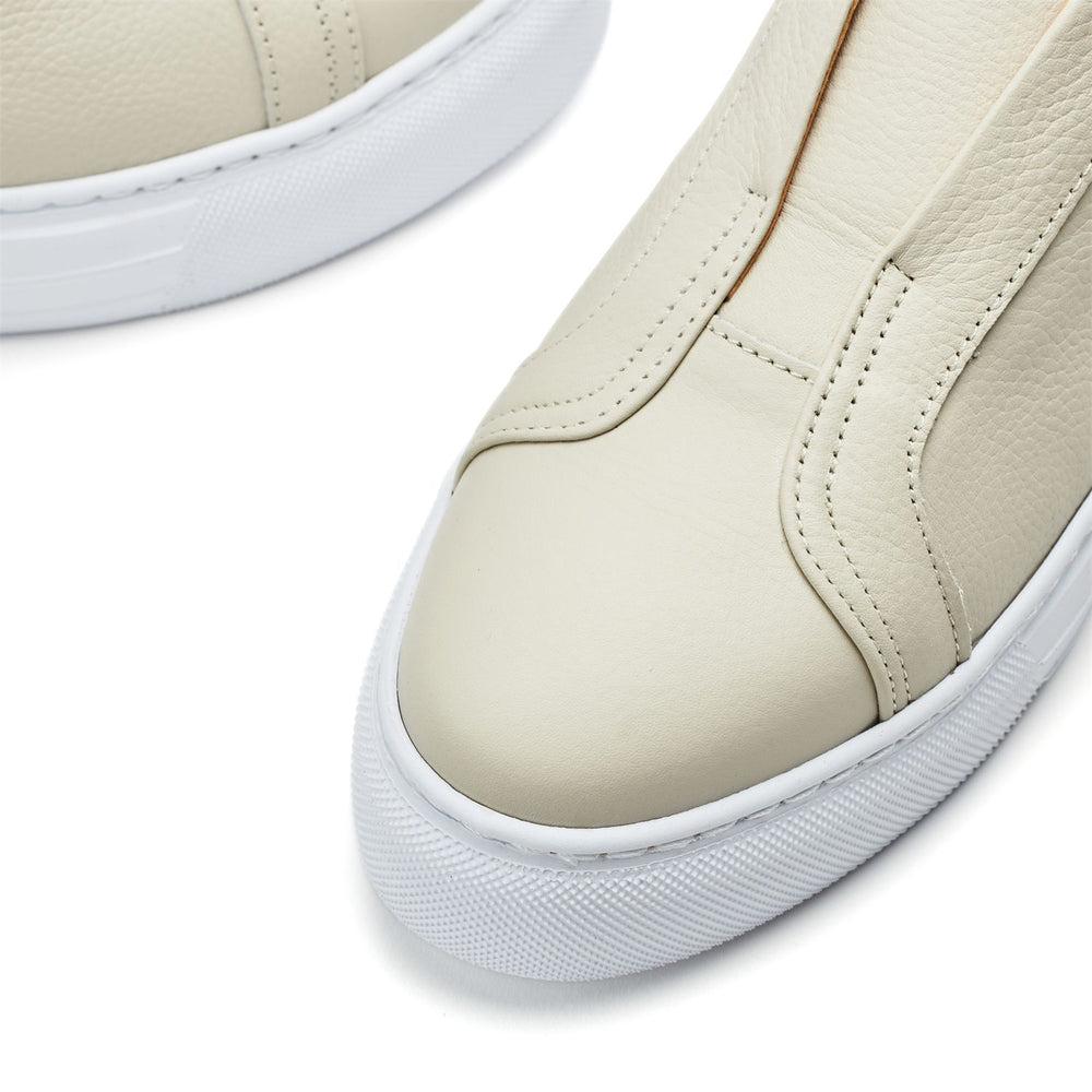 Alber Off White Leather Trainers