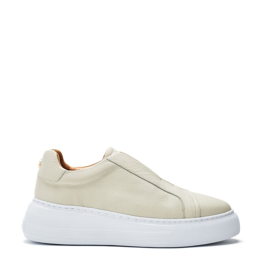 Alber Off White Leather Trainers