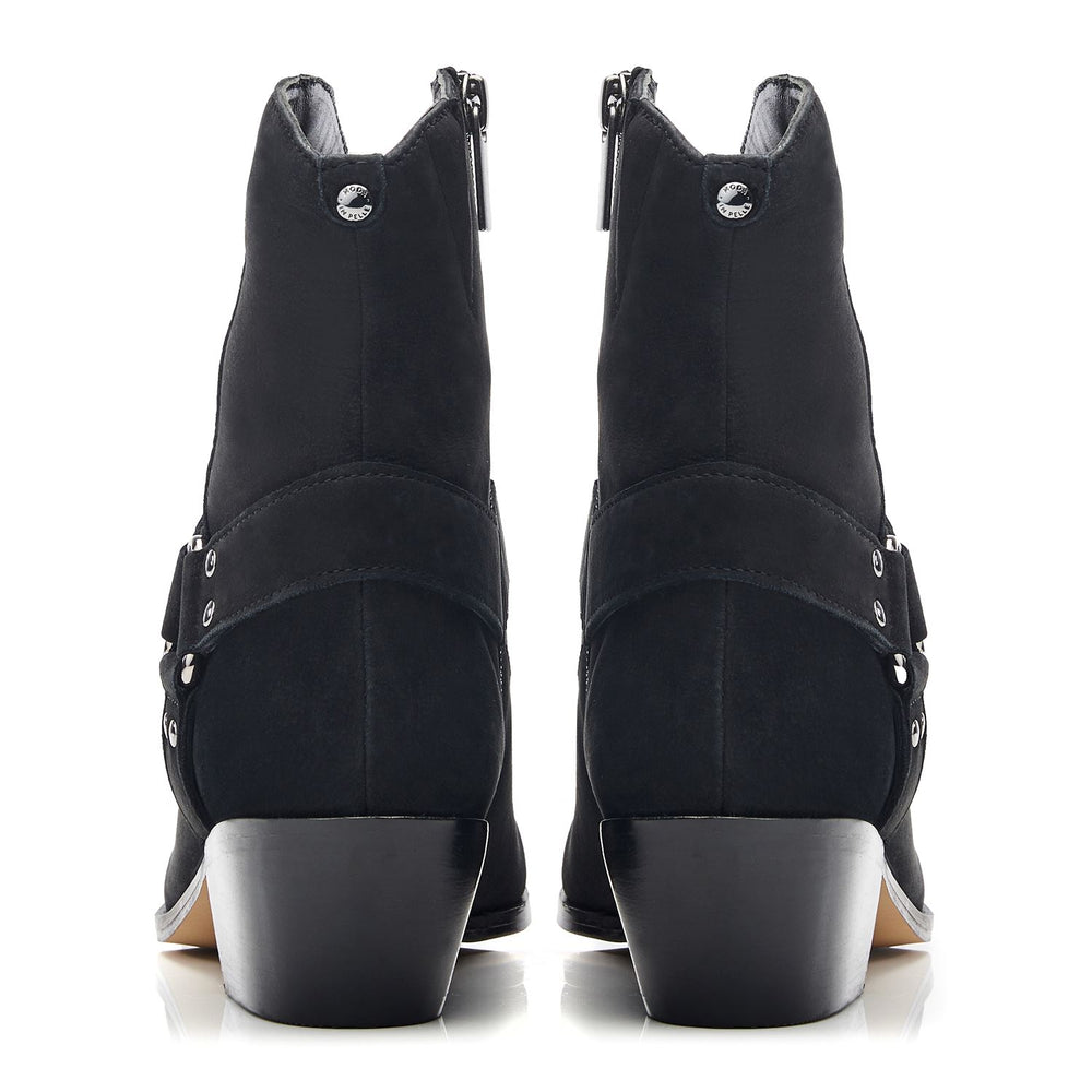 Alexiia Black Nubuck Boots