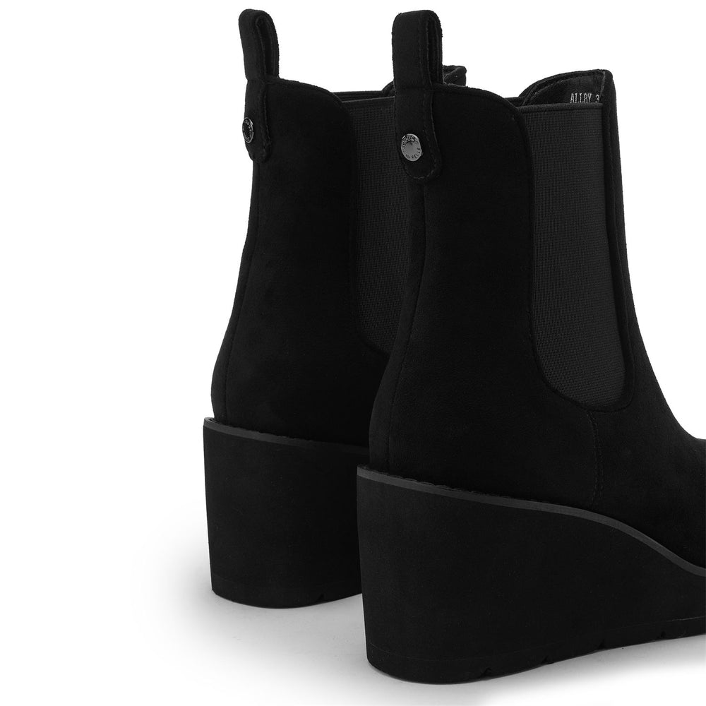 Allby Black Alcantara Alcantara Boots