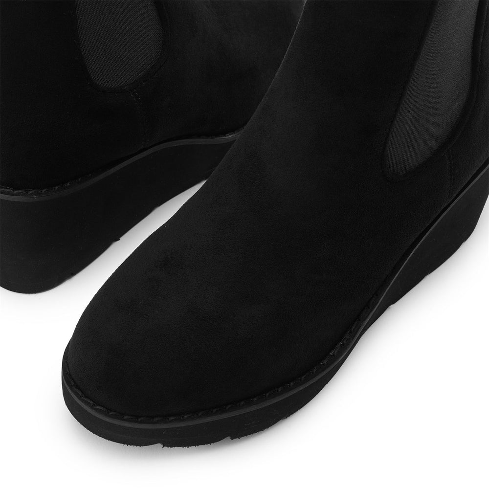 Allby Black Alcantara Alcantara Boots