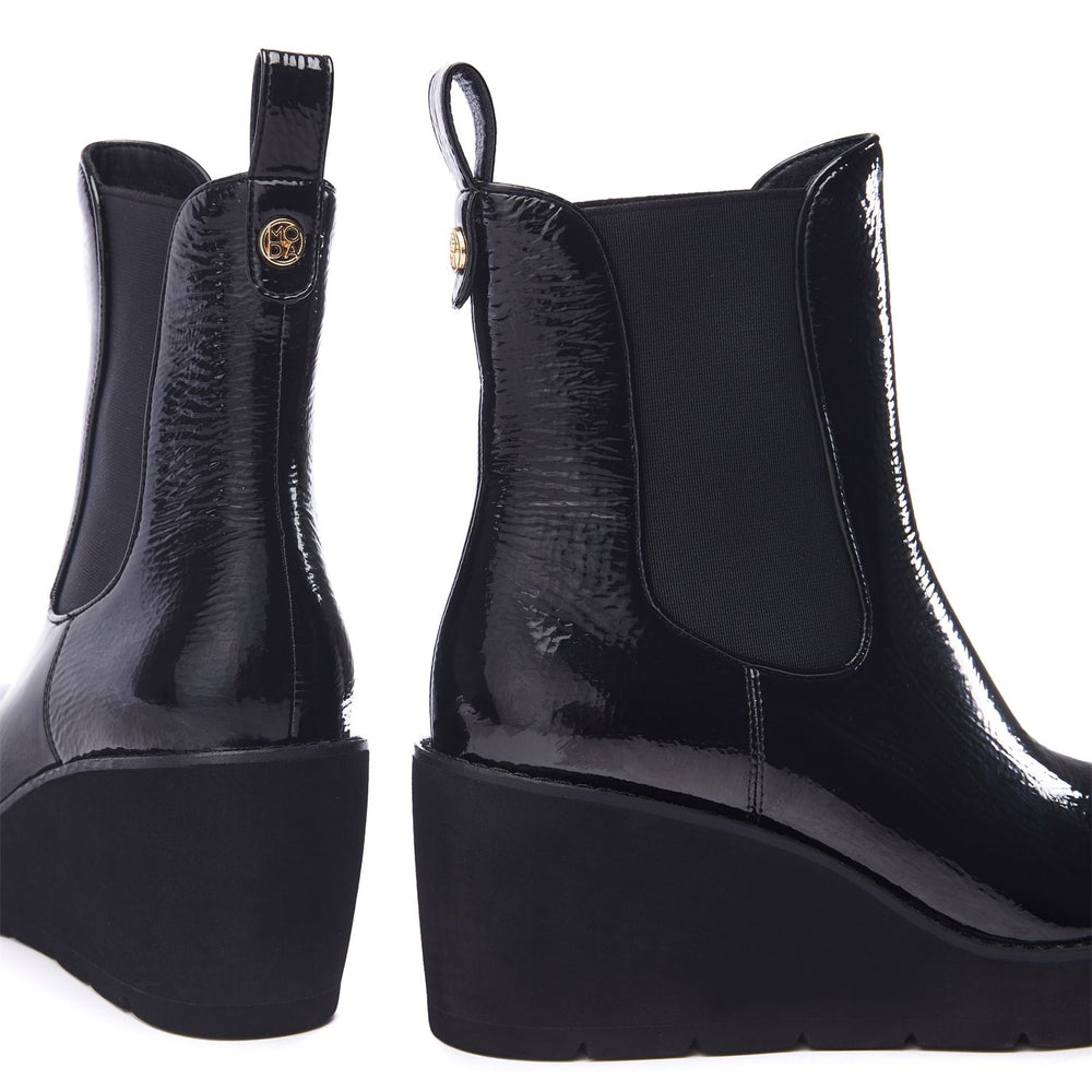 Allby Black Patent Patent Boots