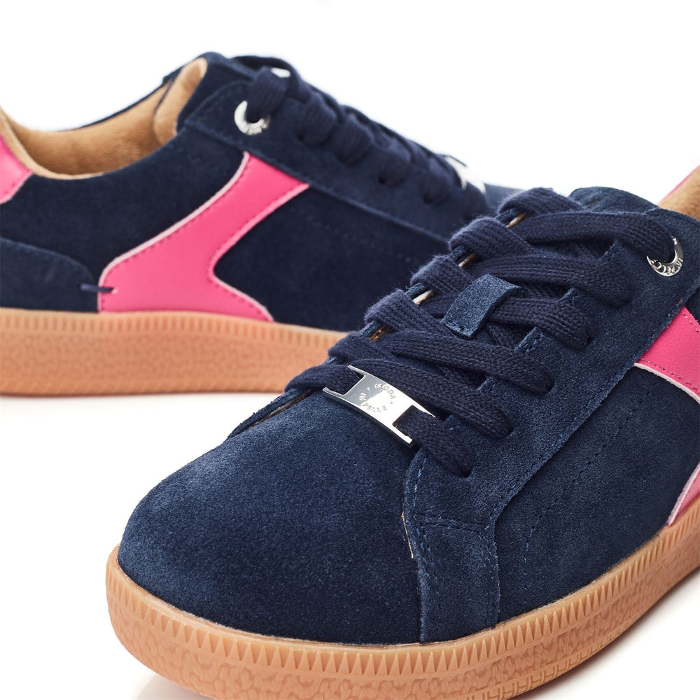 Allette Navy Suede Trainers