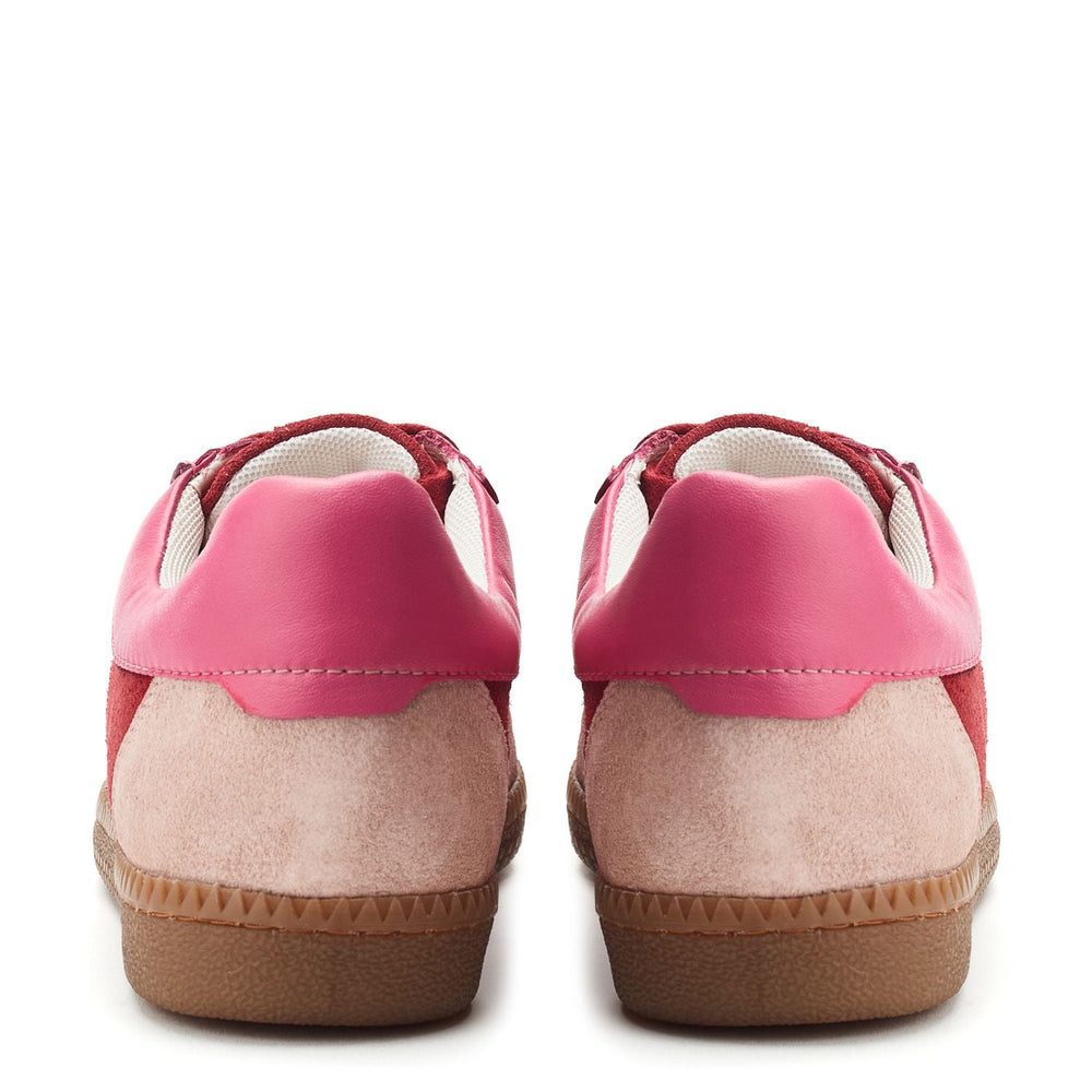 Alnmouth Pink-Red Suede Trainers
