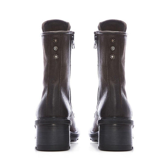 Alysse Grey Leather Boots