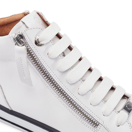 Anni White Leather Trainers
