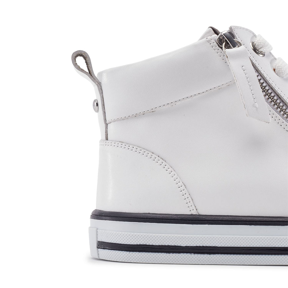 Anni White Leather Trainers