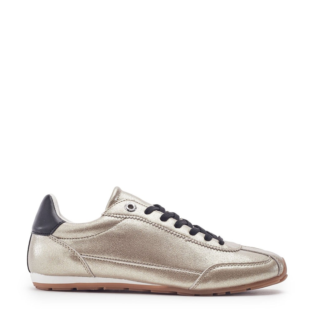 Ares Gold Leather Trainers