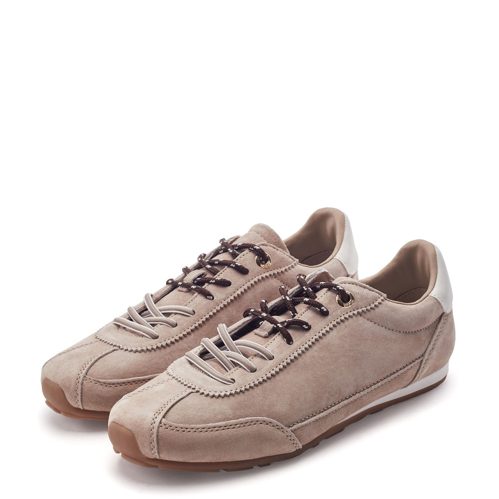 Ares Taupe Suede Trainers