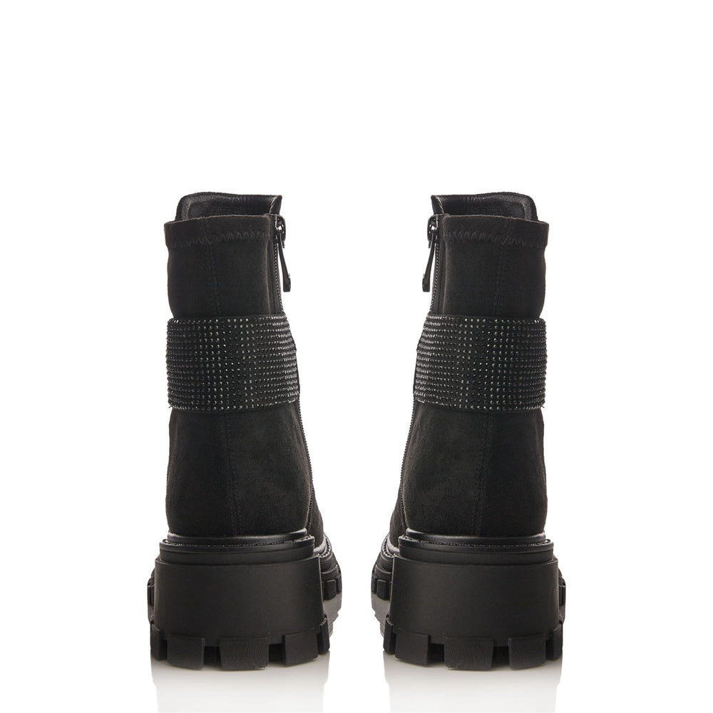 Arilen Black Alcantara Boots