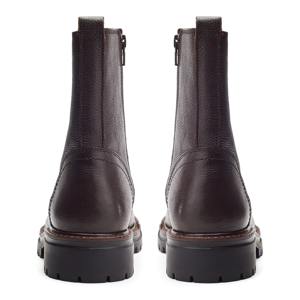 Arru Dark Brown Leather Boots