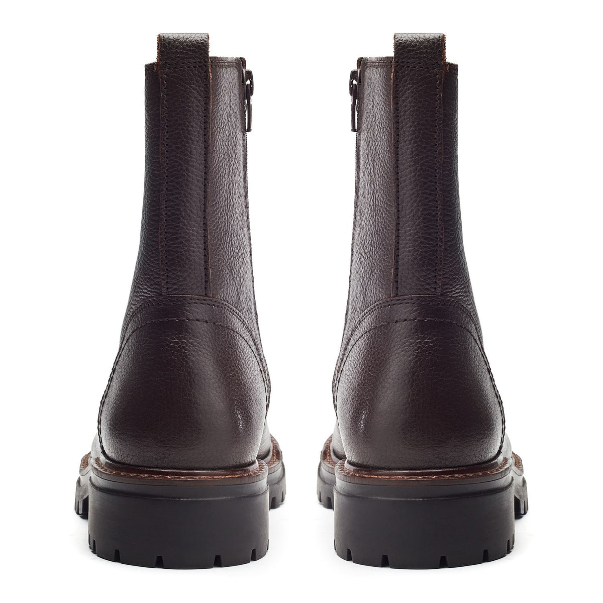 Arru Dark Brown Leather Boots