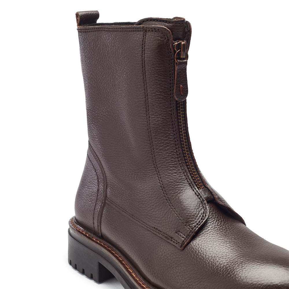 Arru Dark Brown Leather Boots