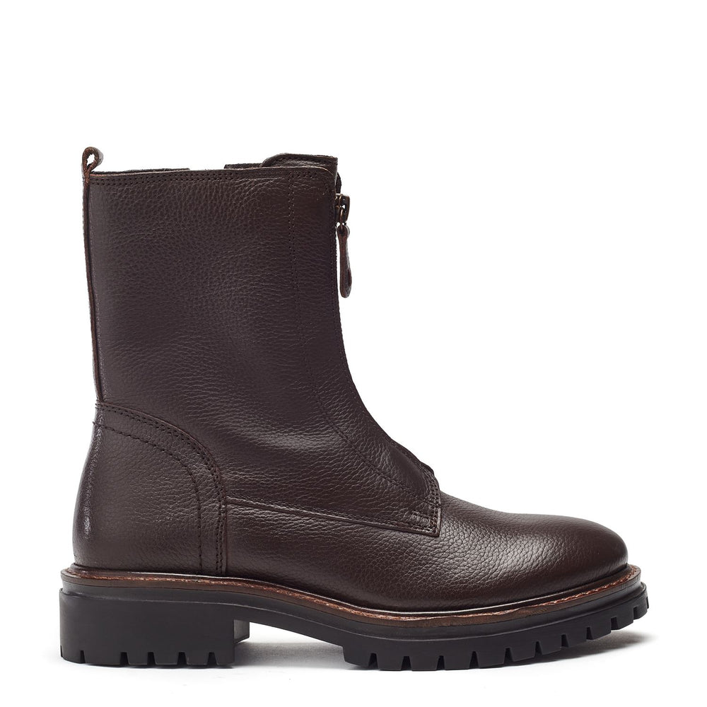 Arru Dark Brown Leather Boots