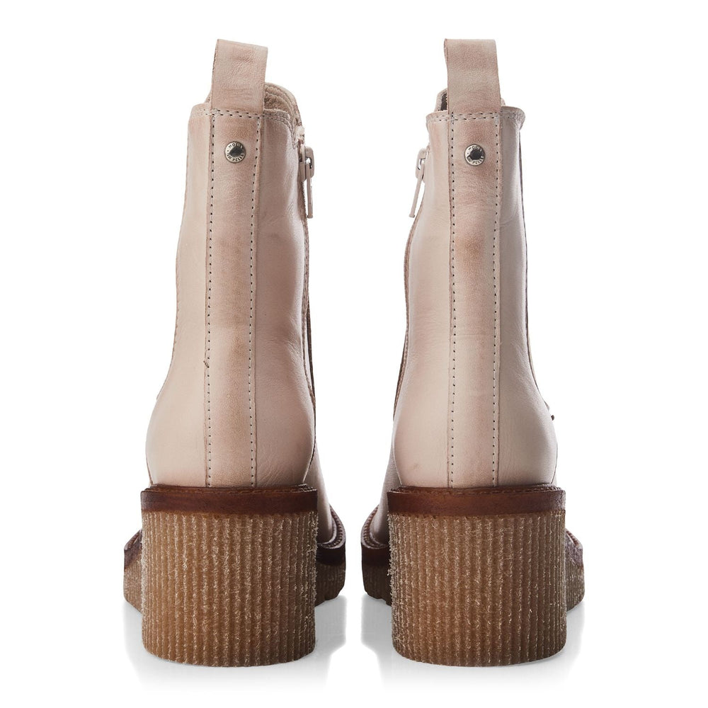 Audyn Cream Leather Boots