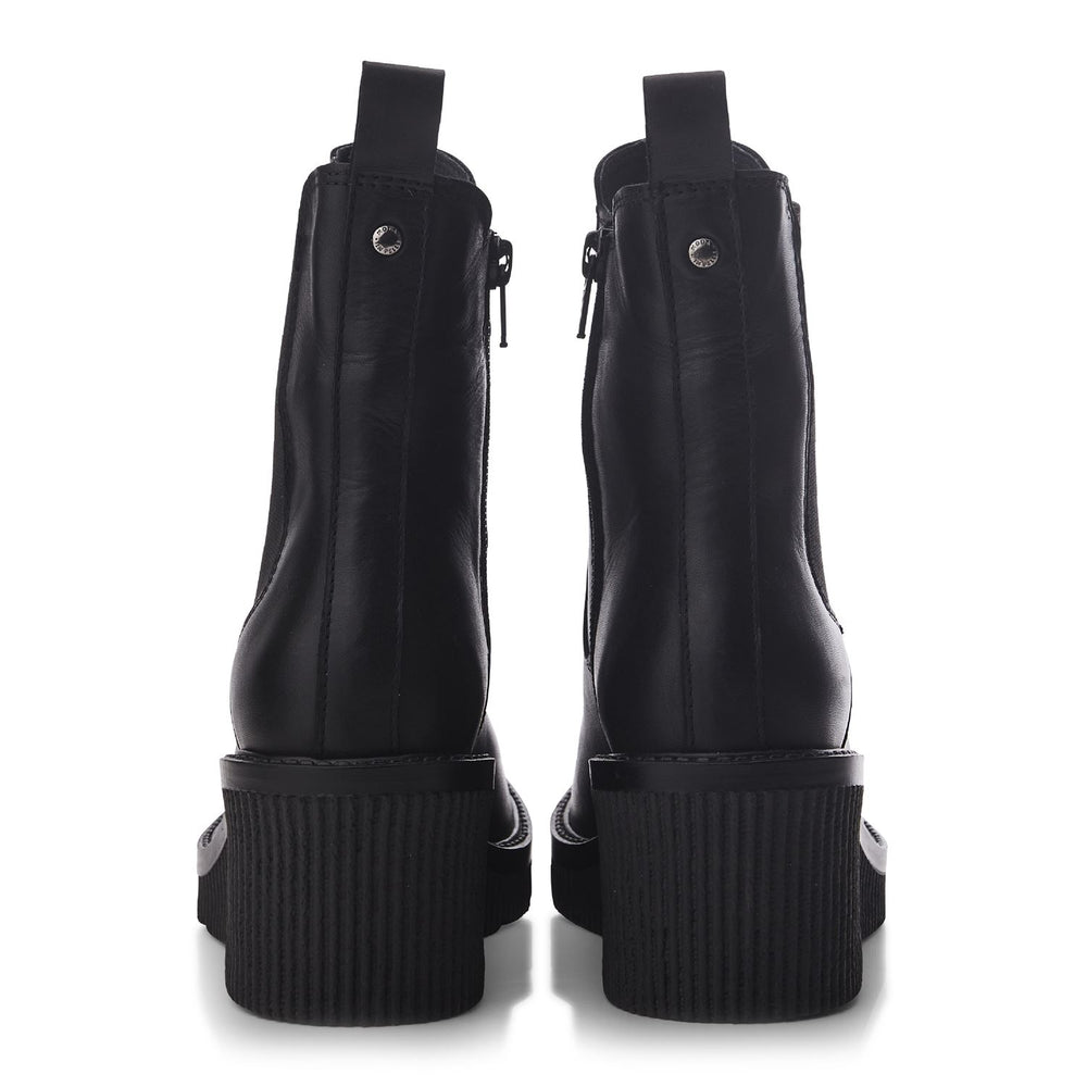 Audyn Jet Black Leather Boots