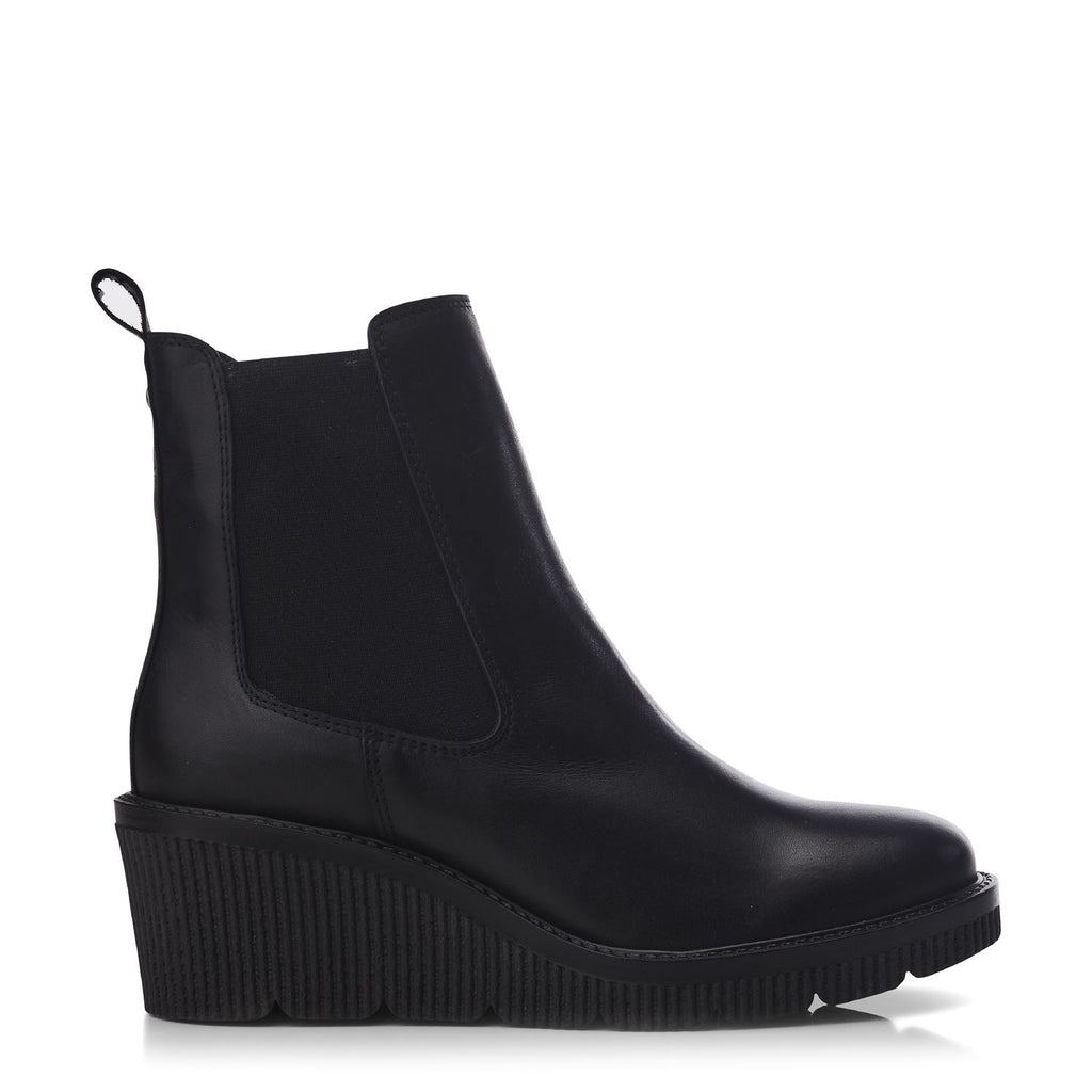Audyn Jet Black Leather Boots