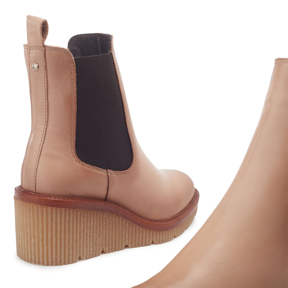 Audyn Taupe Leather Boots