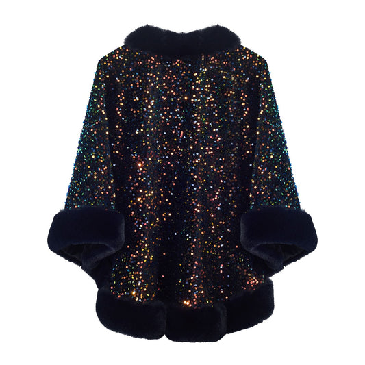 Aurora Poncho Navy Textile 
