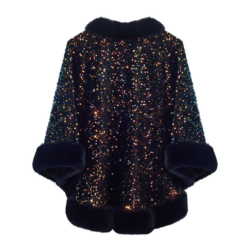 Aurora Poncho Navy Textile 