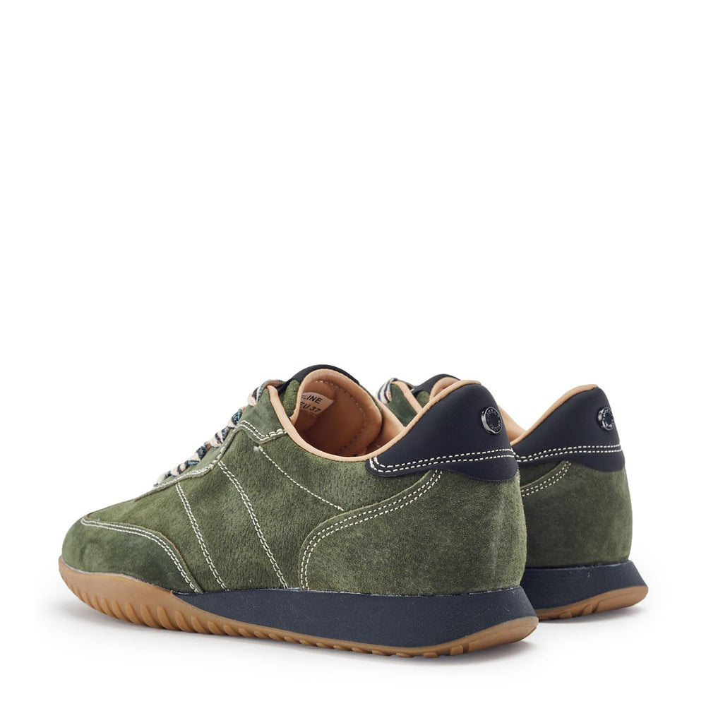 Aveline Khaki Suede Trainers