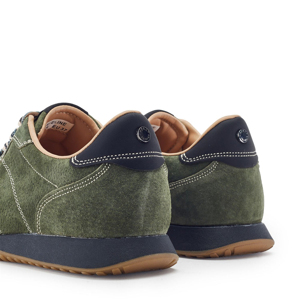 Aveline Khaki Suede Trainers