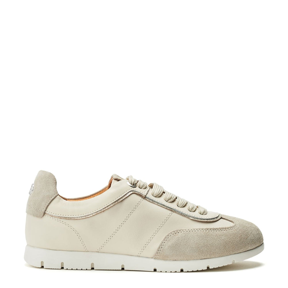 Avrel Off White Leather Trainers