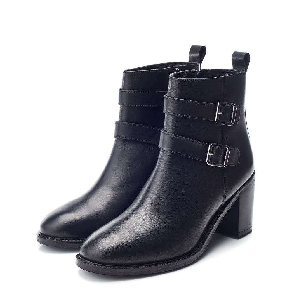 Astoria Black Leather Boots