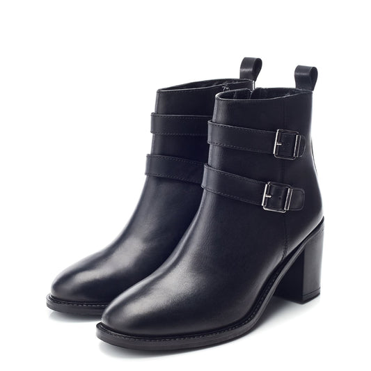 Astoria Black Leather Boots