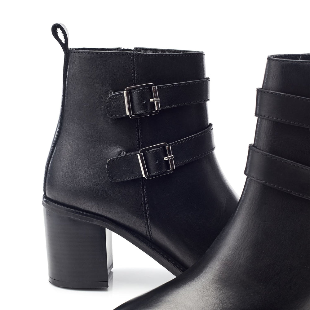 Astoria Black Leather Boots