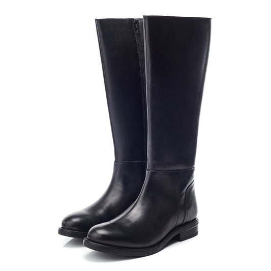 Ayin Black Leather Boots