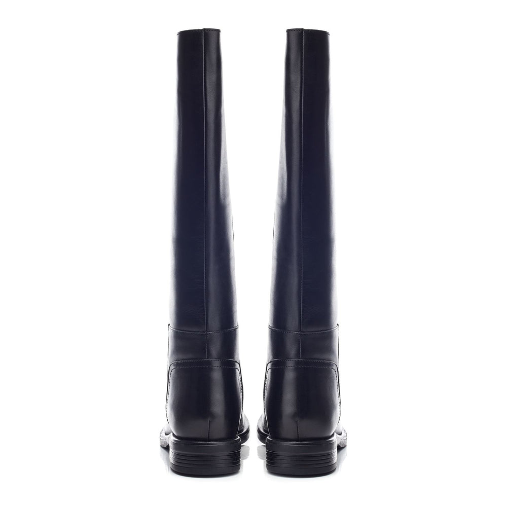 Ayin Black Leather Boots