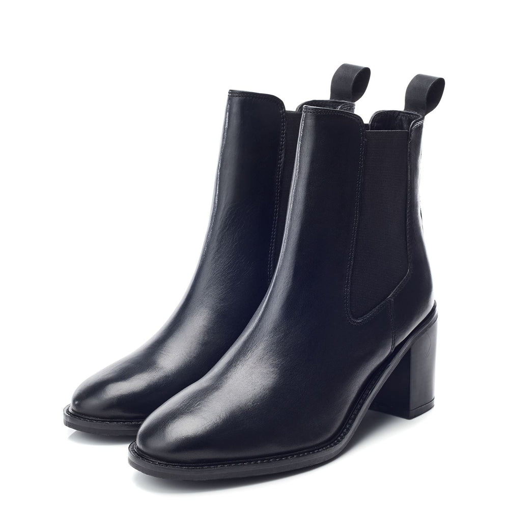 Harry Black Leather Boots