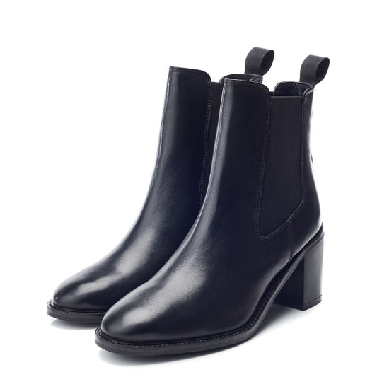 Harry Black Leather Boots