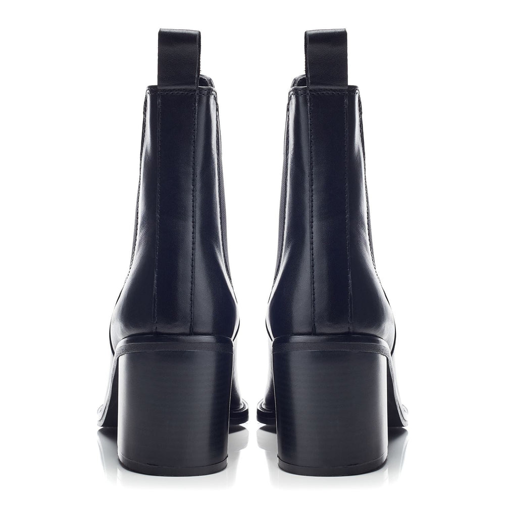 Harry Black Leather Boots