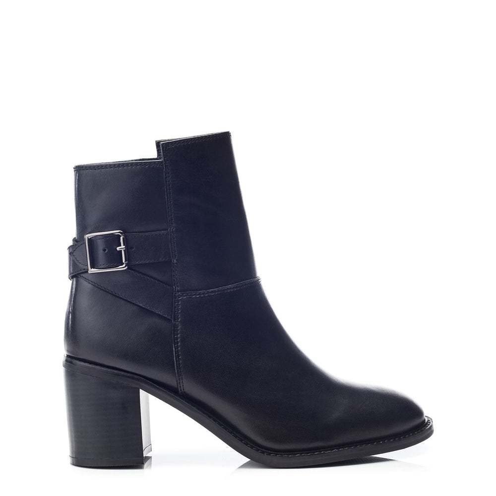 Jasmine Black Leather Boots