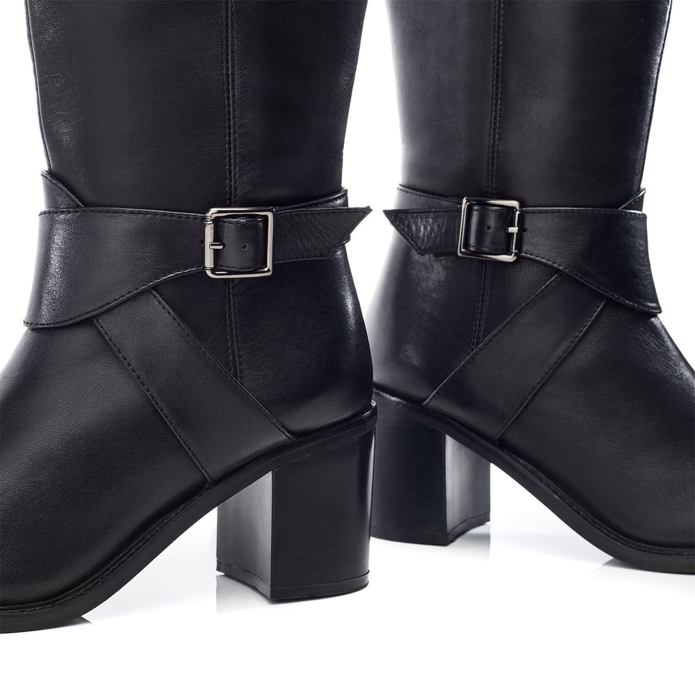 Lonsdale Black Leather Boots
