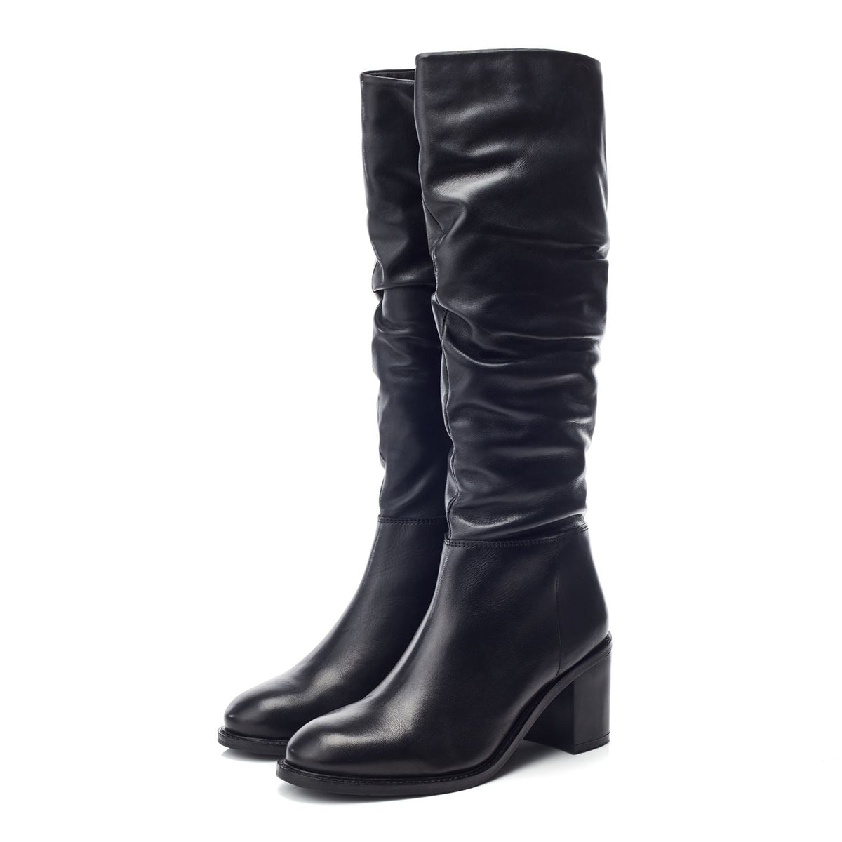 Lupin Black Leather Boots