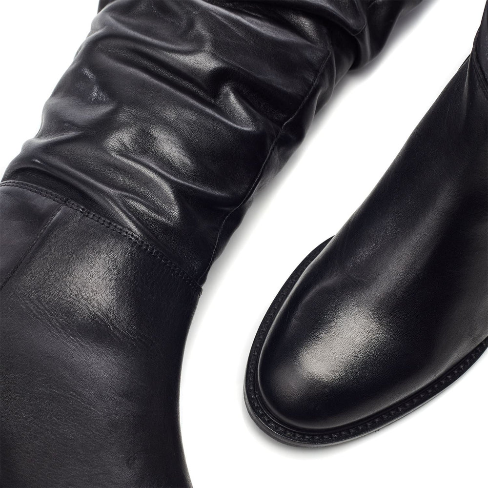 Lupin Black Leather Boots