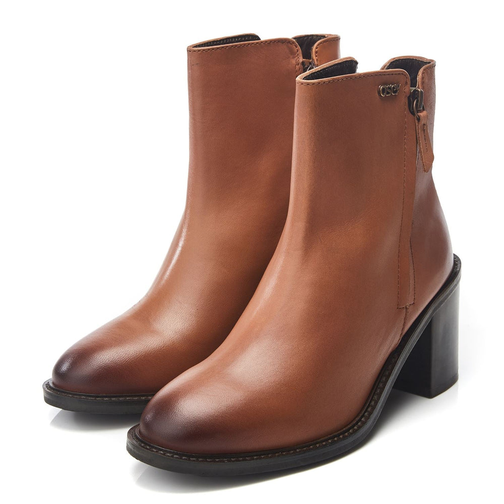 Pearce Tan Leather Boots