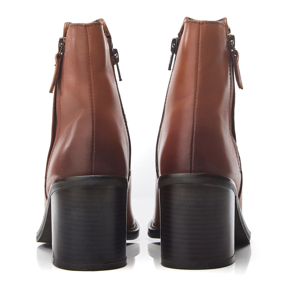 Pearce Tan Leather Boots