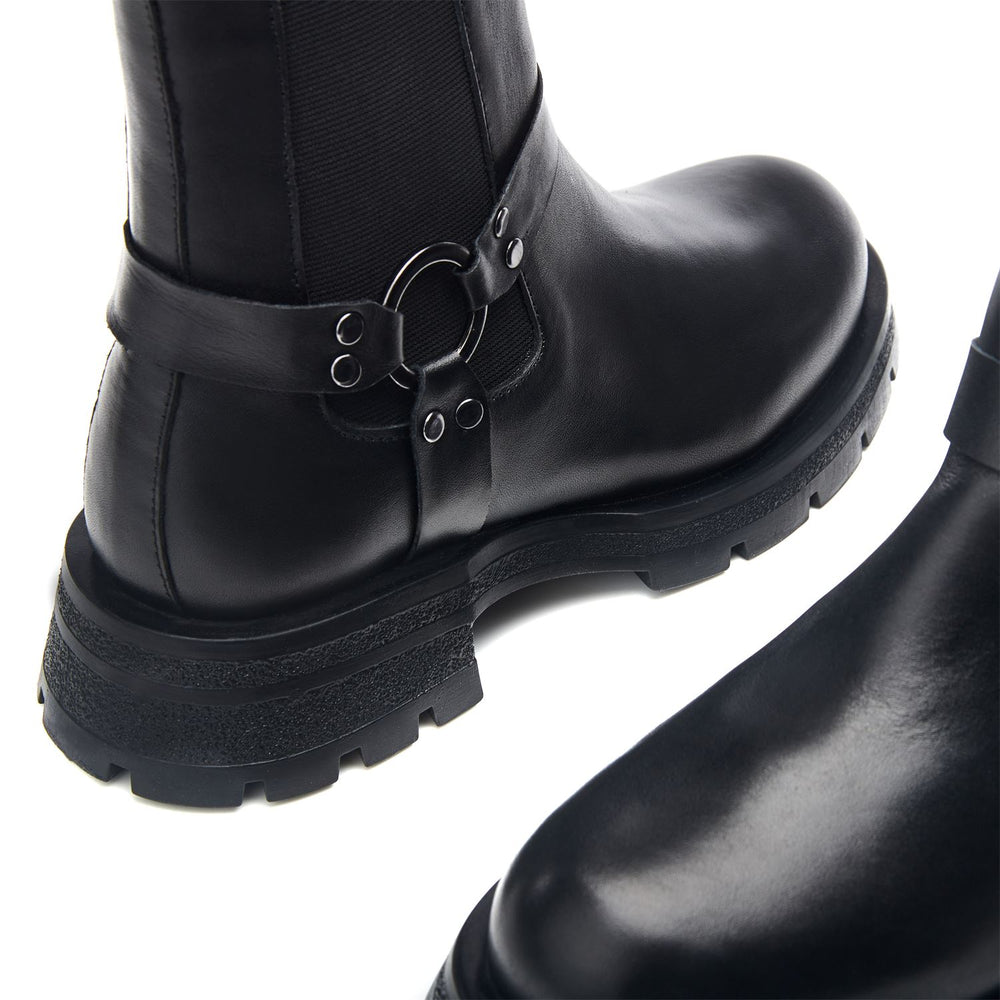 Ringo Black Leather Boots