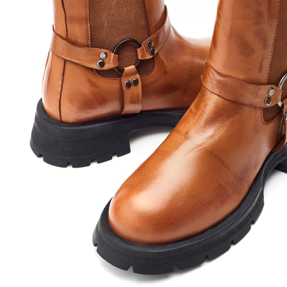 Ringo Tan Leather Boots