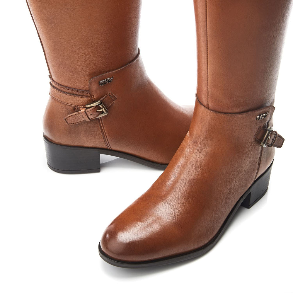 Venus Tan Leather Boots