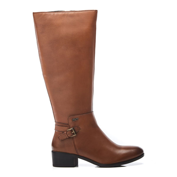 Venus Tan Leather Boots