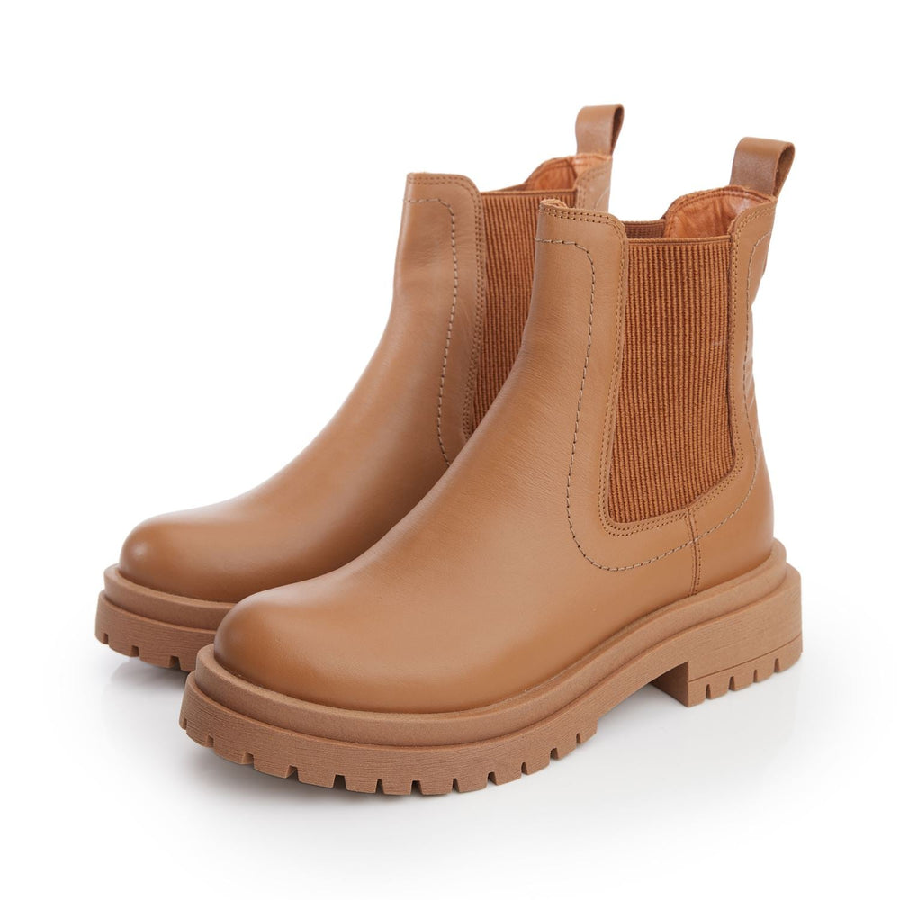 Waya Tan Leather Boots