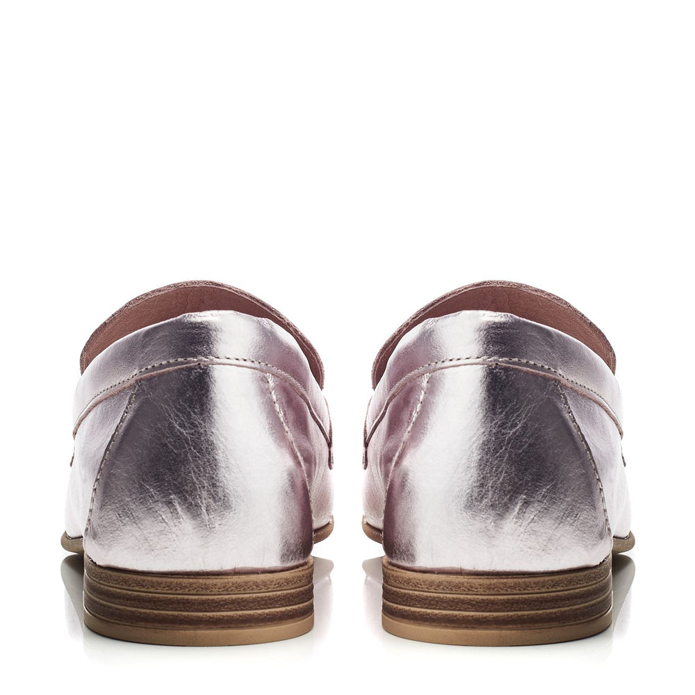 Winnie Rose Gold Leather Shoes