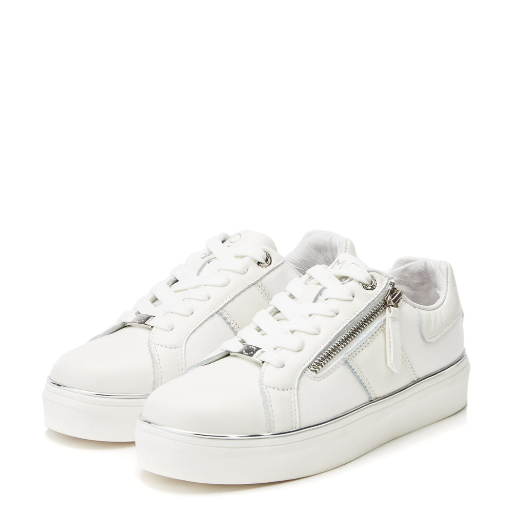 Bacary White Porvair Trainers